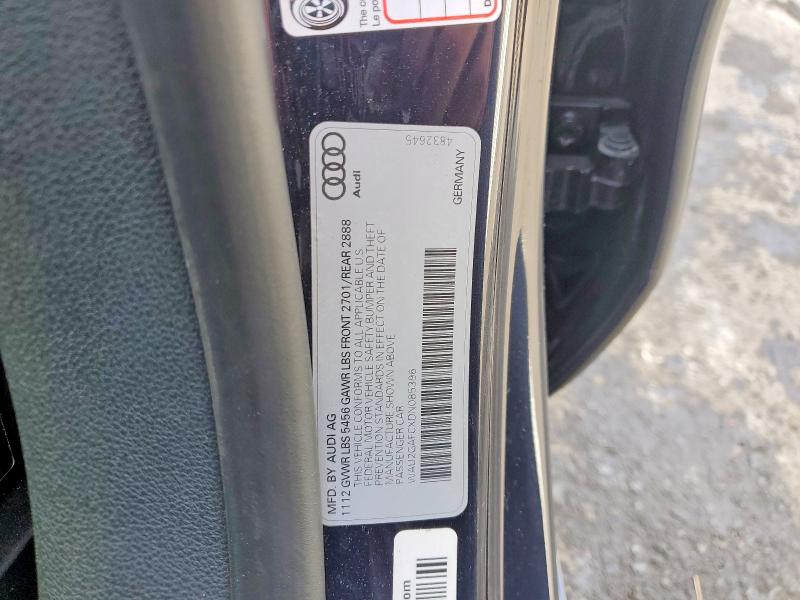 Продаж на аукціоні авто 2013 Audi A7, vin: WAU2GAFCXDN085396, номер лоту: 76986795