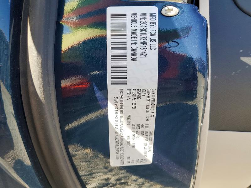 Продажа на аукционе авто 2022 Chrysler Pacifica, vin: 2C4RC1L72NR181421, номер лота: 77397805