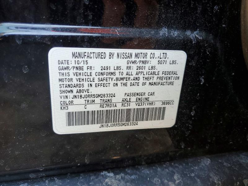 76371325 :رقم المزاد ، JN1BJ0RR5GM263324 vin ، 2016 Infiniti Qx50 مزاد بيع