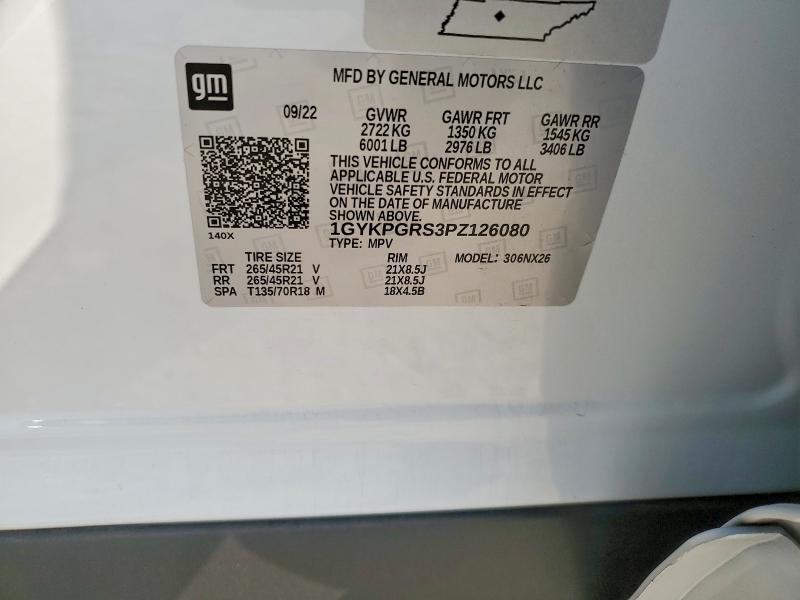 Продаж на аукціоні авто 2023 Cadillac Xt6, vin: 1GYKPGRS3PZ126080, номер лоту: 77223985