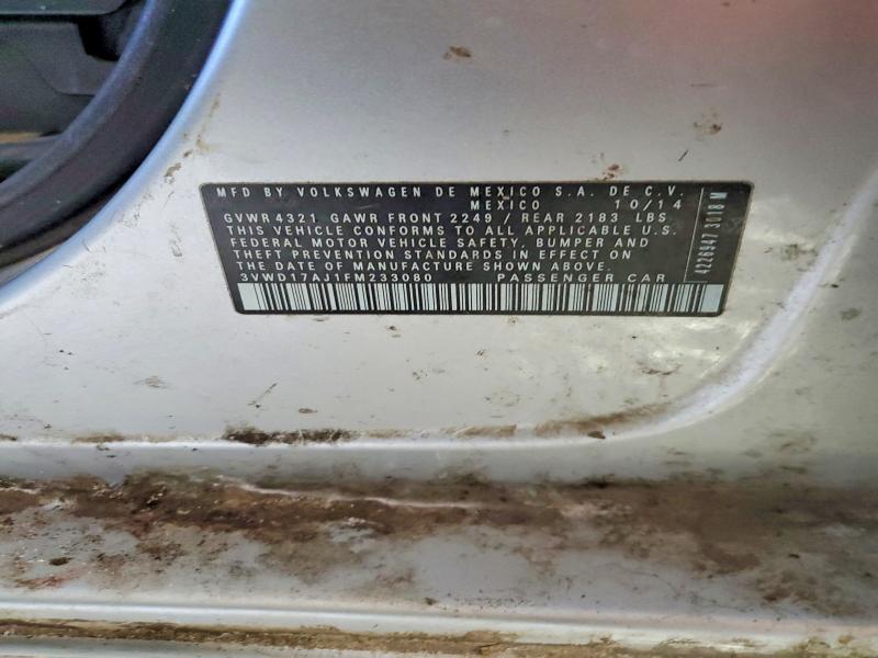 Aukcja sprzedaży 2015 Volkswagen Jetta, vin: 3VWD17AJ1FM233080, numer aukcji: 76911475