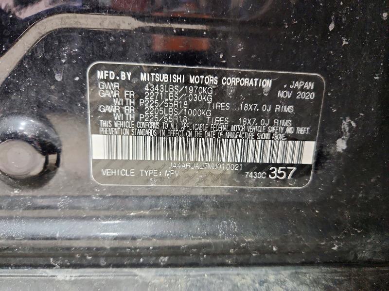 Aukcja sprzedaży 2021 Mitsubishi Outlander Sport, vin: JA4ARUAU7MU010021, numer aukcji: 78931275