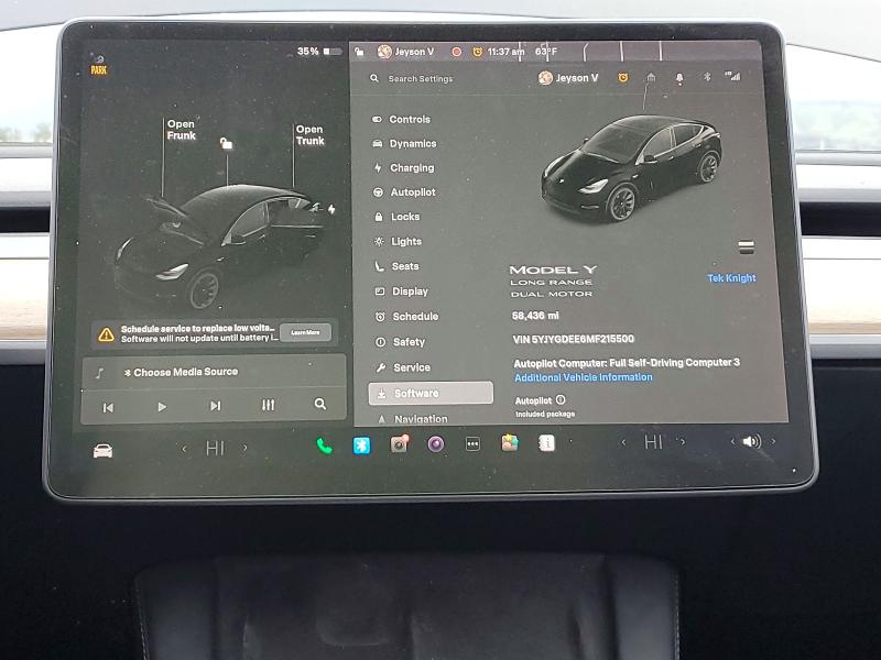 Продаж на аукціоні авто 2021 Tesla Model Y, vin: 5YJYGDEE6MF215500, номер лоту: 77020525