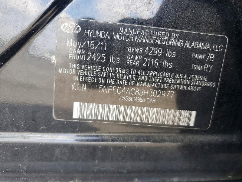 79396675 :رقم المزاد ، 5NPEC4AC8BH302977 vin ، 2011 Hyundai Sonata مزاد بيع