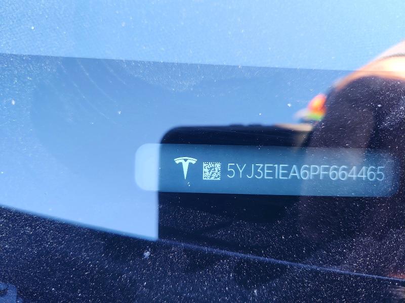 Aukcja sprzedaży 2023 Tesla Model 3, vin: 5YJ3E1EA6PF664465, numer aukcji: 74504325
