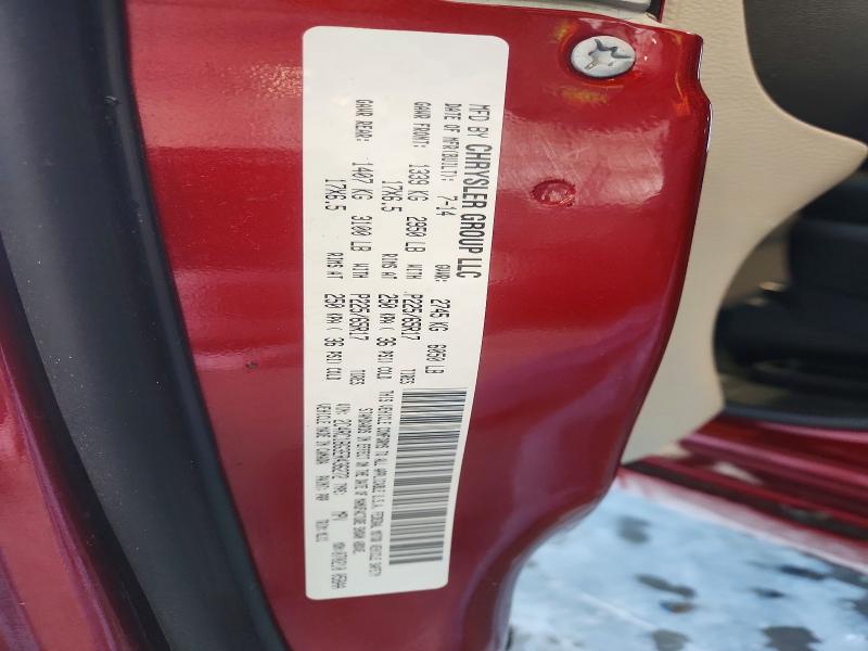 78557975 :رقم المزاد ، 2C4RC1BG3ER436272 vin ، 2014 Chrysler Town & Country مزاد بيع