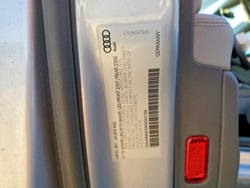 Продаж на аукціоні авто 2019 Audi A4, vin: WAUHMAF4XKA043164, номер лоту: 76570885