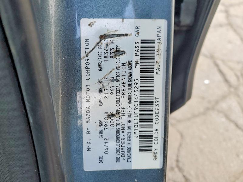 Aukcja sprzedaży 2012 Mazda 3, vin: JM1BL1UF9C1645295, numer aukcji: 77924915