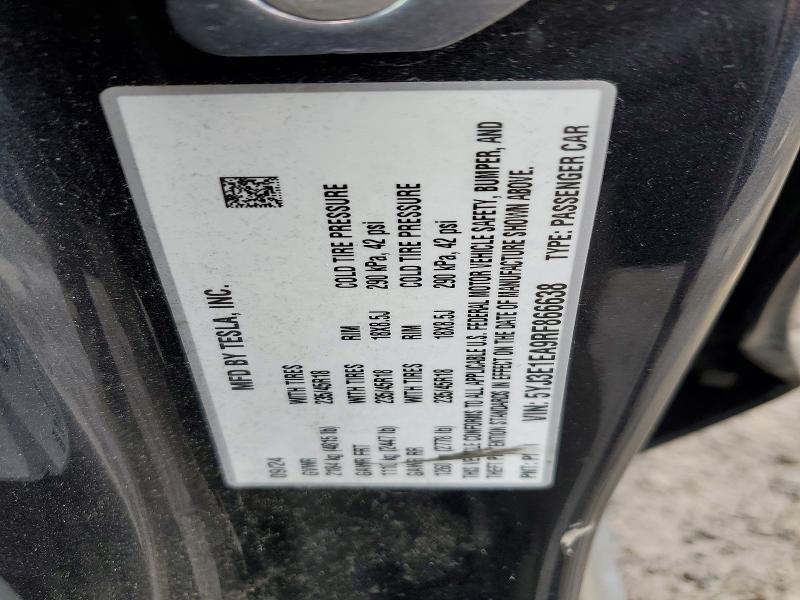 76006055 :رقم المزاد ، 5YJ3E1EA9RF866638 vin ، 2024 Tesla Model 3 مزاد بيع