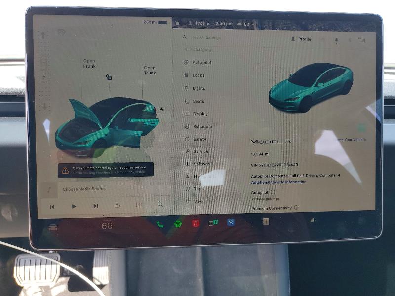 77884545 :رقم المزاد ، 5YJ3E1EA2RF724440 vin ، 2024 Tesla Model 3 مزاد بيع
