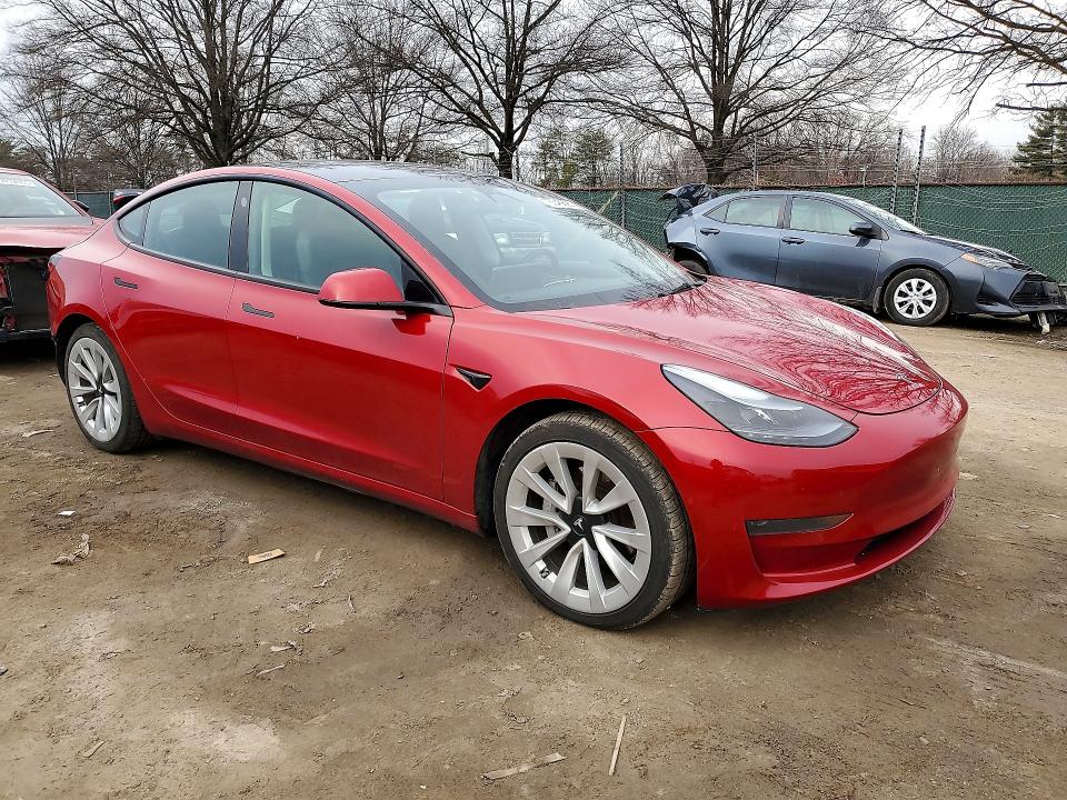 78346895 :رقم المزاد ، 5YJ3E1EA7NF192029 vin ، 2022 Tesla Model 3 مزاد بيع