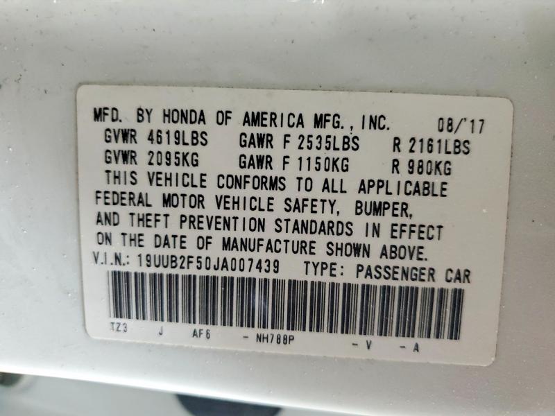 Продаж на аукціоні авто 2018 Acura Tlx, vin: 19UUB2F50JA007439, номер лоту: 77289775