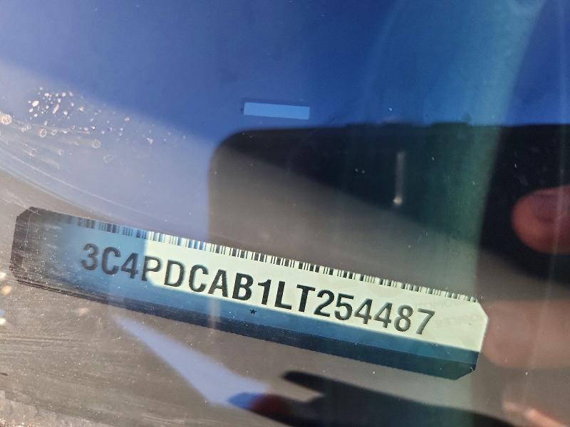 77559275 :رقم المزاد ، 3C4PDCAB1LT254487 vin ، 2020 Dodge Journey مزاد بيع