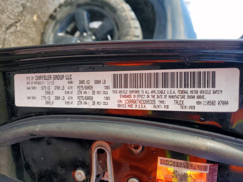 2014 Ram 1500 მანქანა იყიდება აუქციონზე, vin: 1C6RR6KTXES205335, აუქციონის ნომერი: 75309885