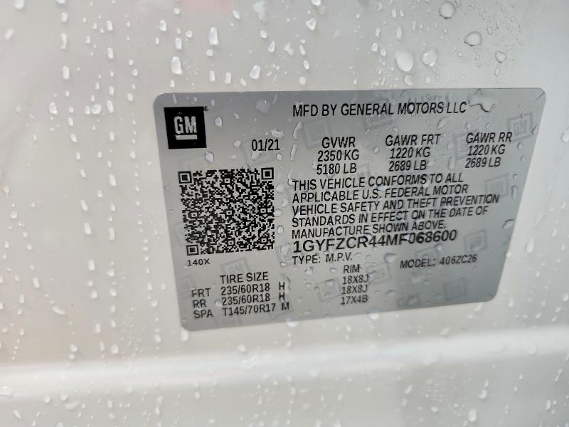 Продаж на аукціоні авто 2021 Cadillac Xt4, vin: 1GYFZCR44MF068600, номер лоту: 76598845