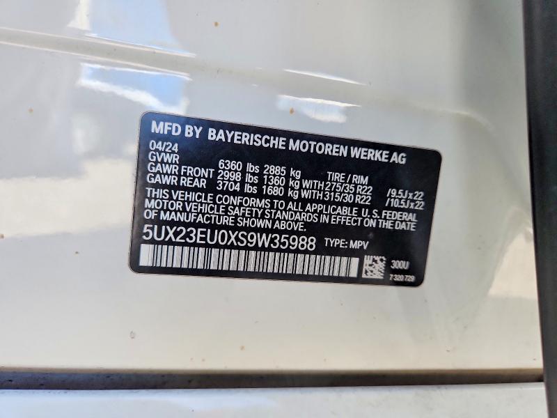 Продажа на аукционе авто 2025 Bmw X5, vin: 5UX23EU0XS9W35988, номер лота: 79240855