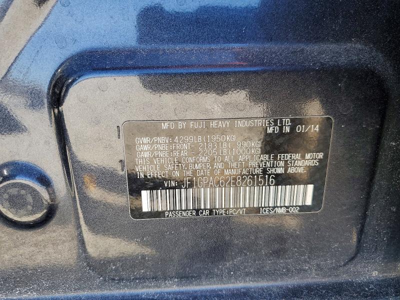 Aukcja sprzedaży 2014 Subaru Impreza, vin: JF1GPAC62E8261516, numer aukcji: 77277545