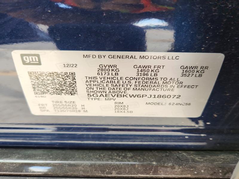 Aukcja sprzedaży 2023 Buick Enclave, vin: 5GAEVBKW6PJ186072, numer aukcji: 78661225