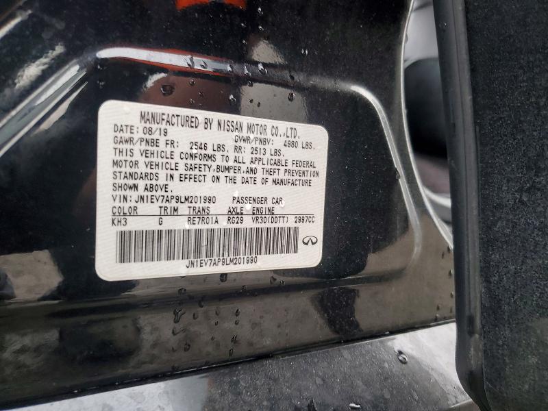 Продаж на аукціоні авто 2020 Infiniti Q50, vin: JN1EV7AP9LM201990, номер лоту: 77623305