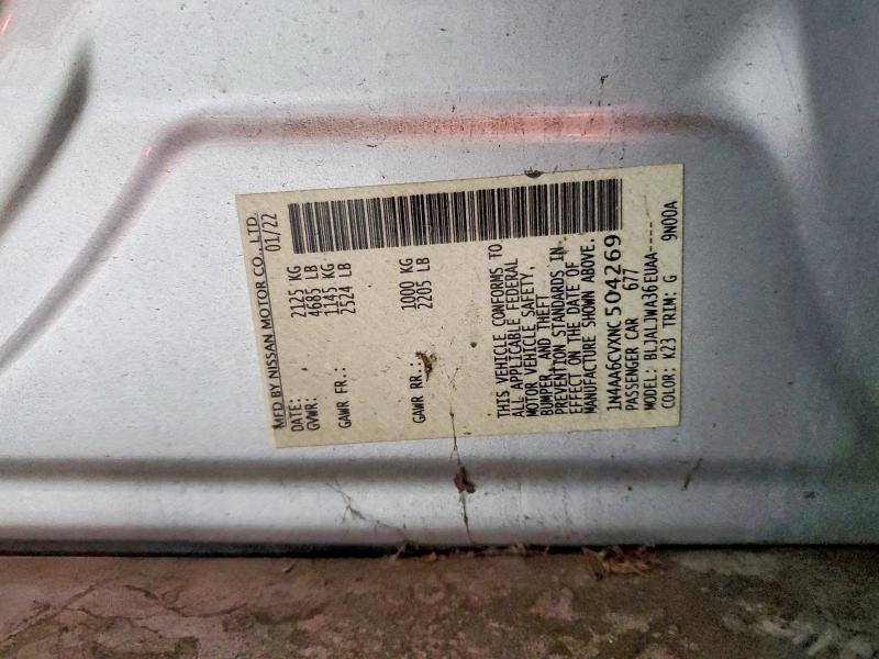Aukcja sprzedaży 2022 Nissan Maxima, vin: 1N4AA6CVXNC504269, numer aukcji: 79238795