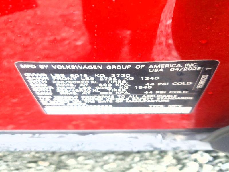79030085 :رقم المزاد ، 1V2WSPE88SC006639 vin ، 2025 Volkswagen Id.4 مزاد بيع