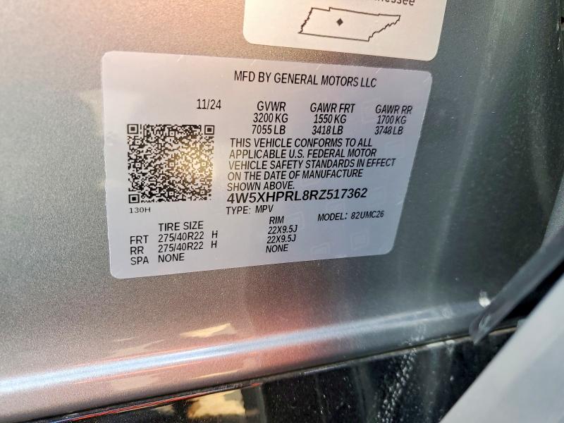 79415825 :رقم المزاد ، 4W5XHPRL8RZ517362 vin ، 2024 Acura Zdx مزاد بيع