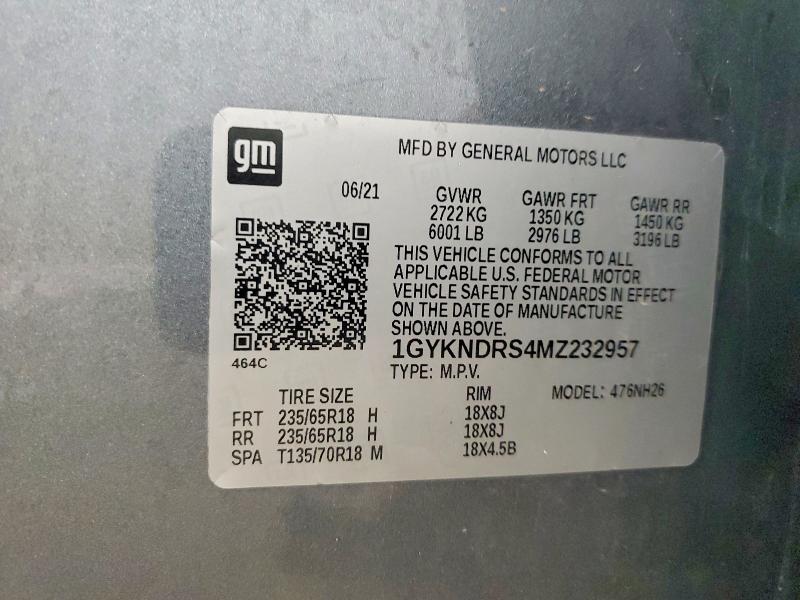 Продажа на аукционе авто 2021 Cadillac Xt5, vin: 1GYKNDRS4MZ232957, номер лота: 78458325