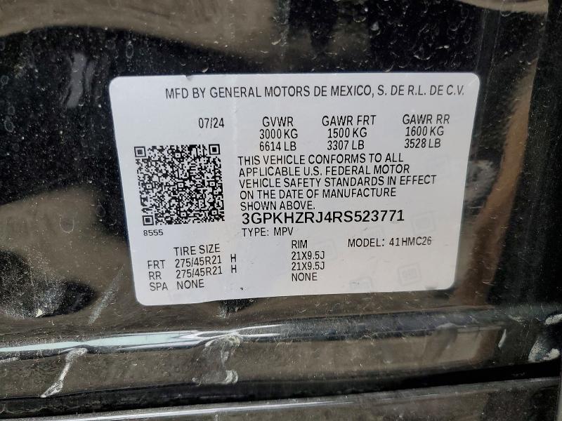77369465 :رقم المزاد ، 3GPKHZRJ4RS523771 vin ، 2024 Honda Prologue مزاد بيع