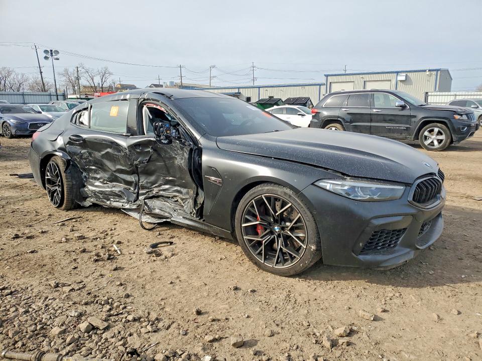 2022 Bmw M8 მანქანა იყიდება აუქციონზე, vin: WBSGV0C01NCH52710, აუქციონის ნომერი: 47619386