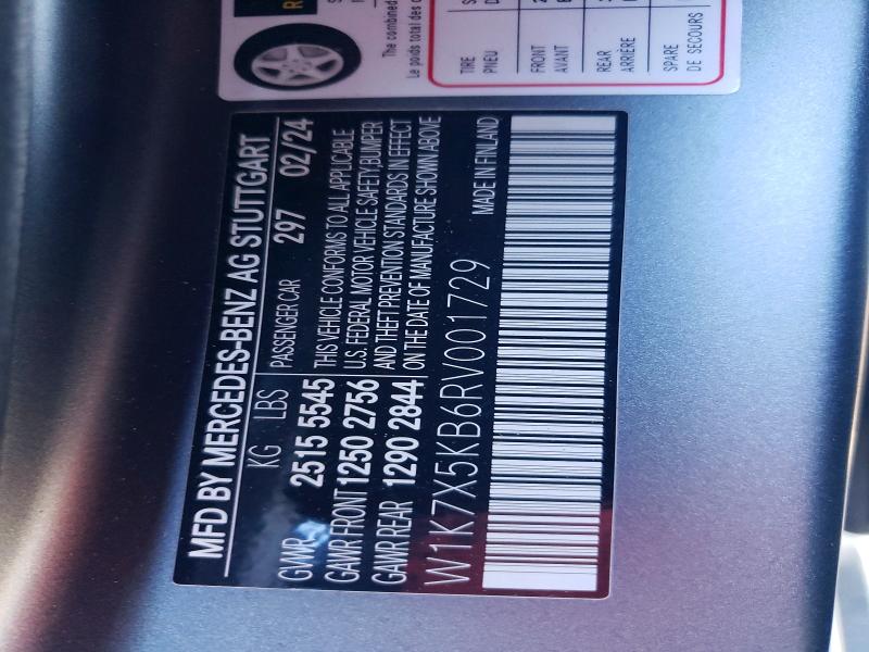 Auction sale of the 2024 Mercedes-benz Amg Gt, vin: W1K7X5KB6RV001729, lot number: 77241375