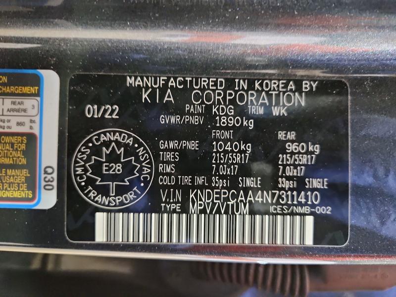 Продаж на аукціоні авто 2022 Kia Seltos, vin: KNDEPCAA4N7311410, номер лоту: 77838005