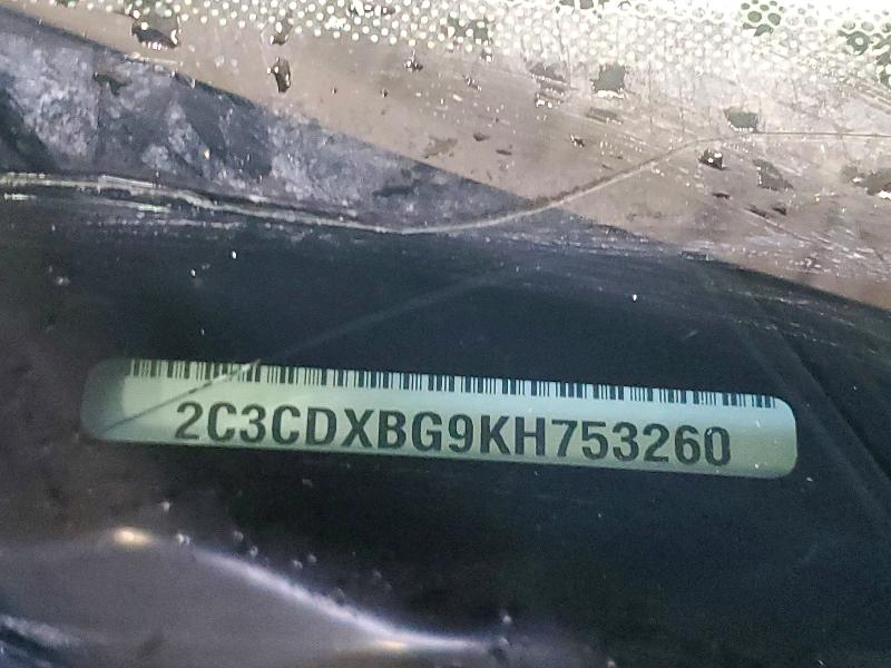 Продаж на аукціоні авто 2019 Dodge Charger, vin: 2C3CDXBG9KH753260, номер лоту: 75740825