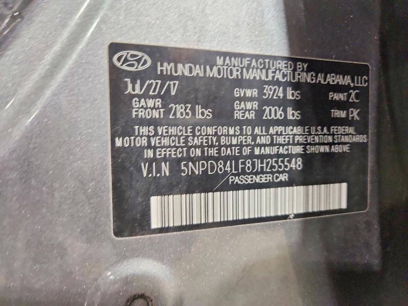 Aukcja sprzedaży 2018 Hyundai Elantra, vin: 5NPD84LF8JH255548, numer aukcji: 78987575