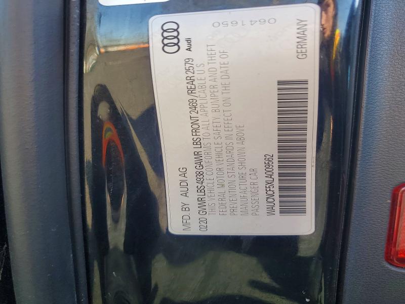 79276425 :رقم المزاد ، WAUCNCF5XLA009562 vin ، 2020 Audi A5 مزاد بيع