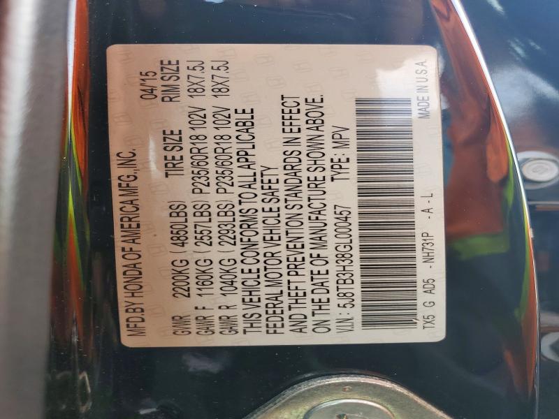Aukcja sprzedaży 2016 Acura Rdx, vin: 5J8TB3H38GL000457, numer aukcji: 77823395