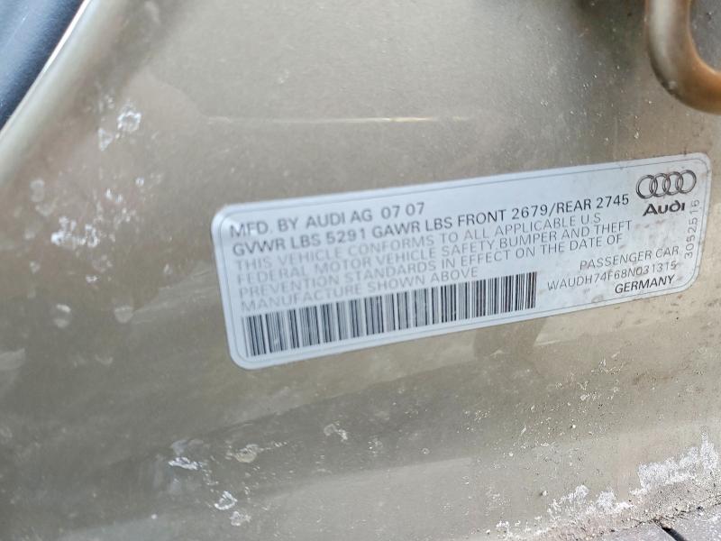 Aukcja sprzedaży 2009 Audi A6, vin: WAUDH74F68N031315, numer aukcji: 76467515