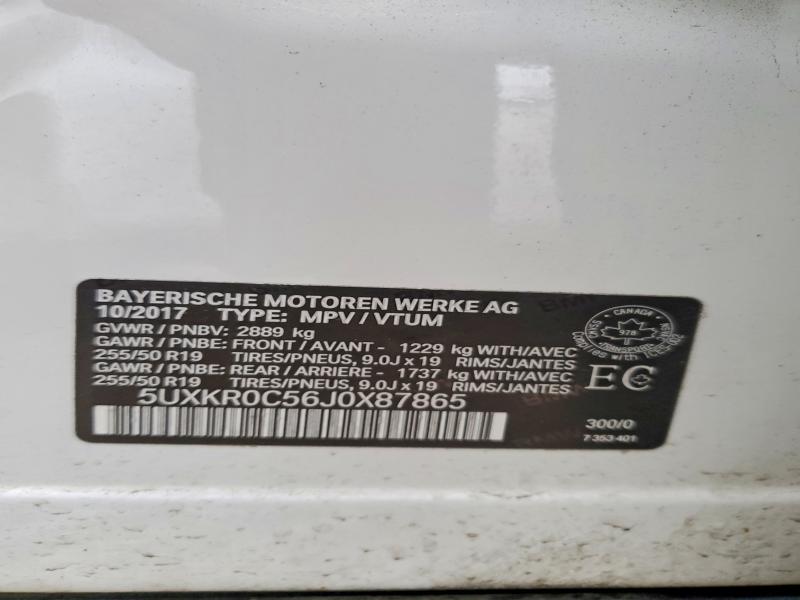 Продажа на аукционе авто 2018 Bmw X5, vin: 5UXKR0C56J0X87865, номер лота: 76387295