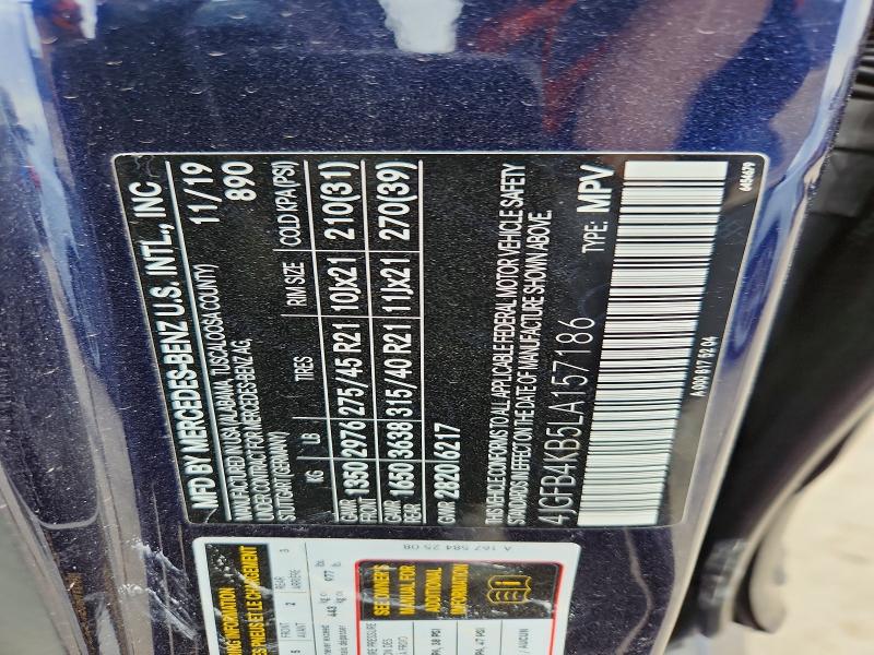 Aukcja sprzedaży 2020 Mercedes-benz Gle, vin: 4JGFB4KB5LA157186, numer aukcji: 78537975