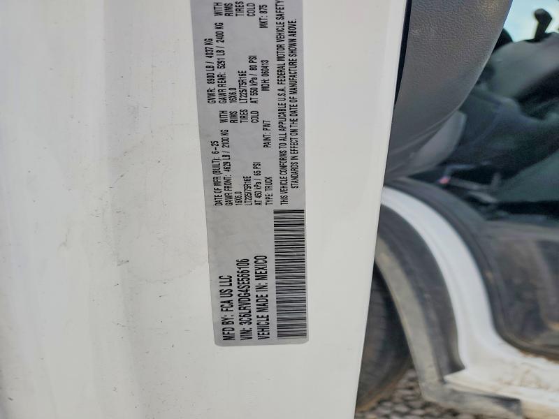 78035695 :رقم المزاد ، 3C6LRVDG4SE566106 vin ، 2025 Ram Promast مزاد بيع