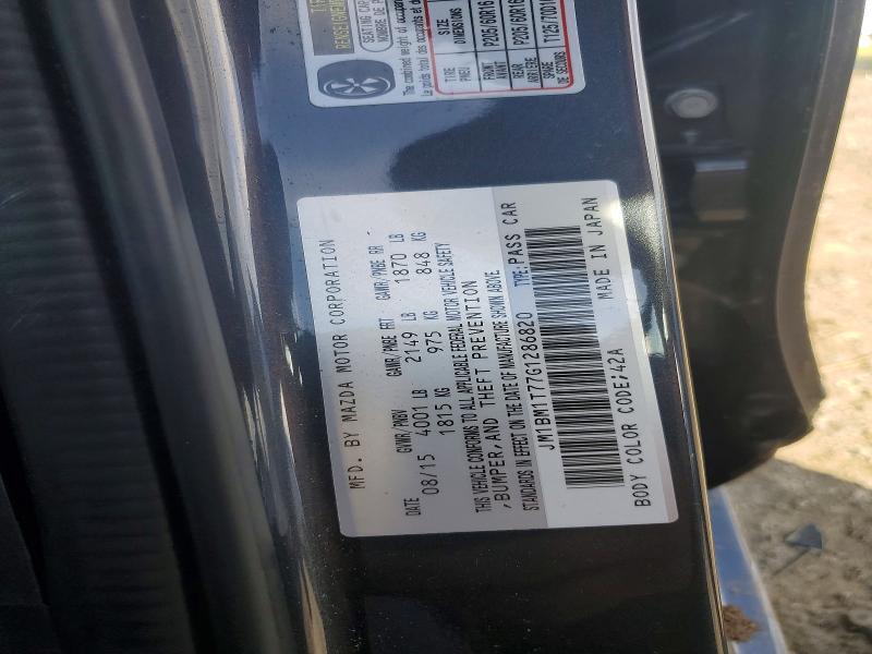 77068335 :رقم المزاد ، JM1BM1T77G1286820 vin ، 2016 Mazda 3 مزاد بيع