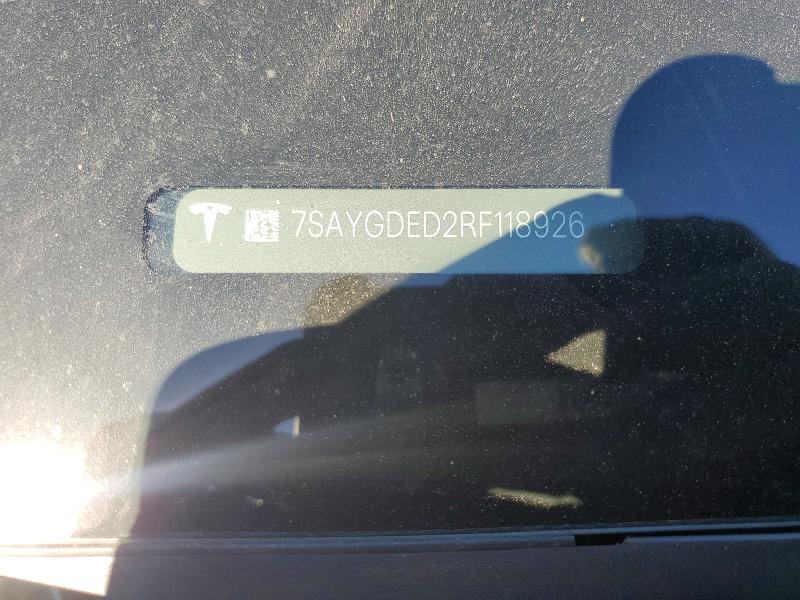 Продаж на аукціоні авто 2024 Tesla Model Y, vin: 7SAYGDED2RF118926, номер лоту: 77326395