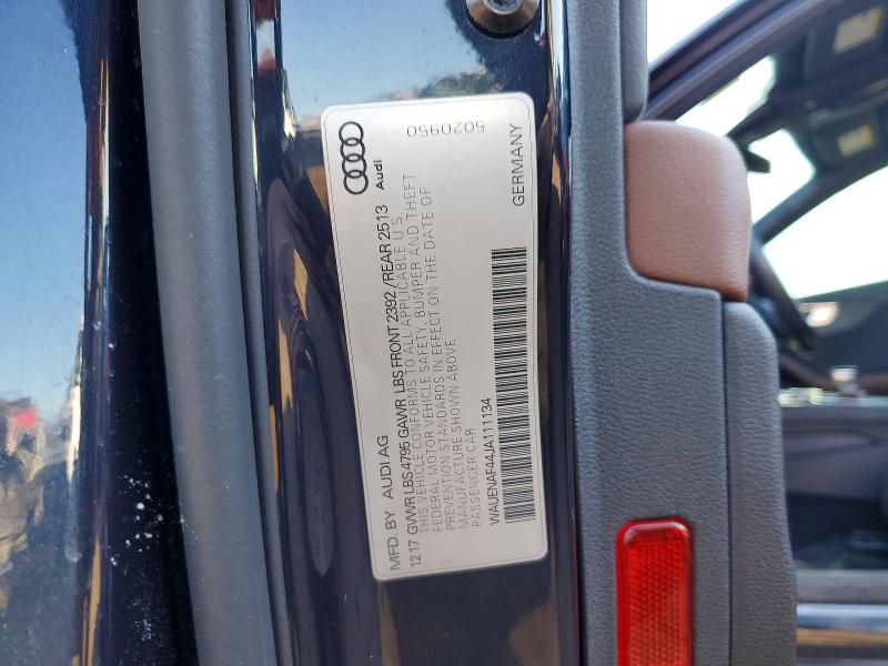Продаж на аукціоні авто 2018 Audi A4, vin: WAUENAF44JA111134, номер лоту: 78321655
