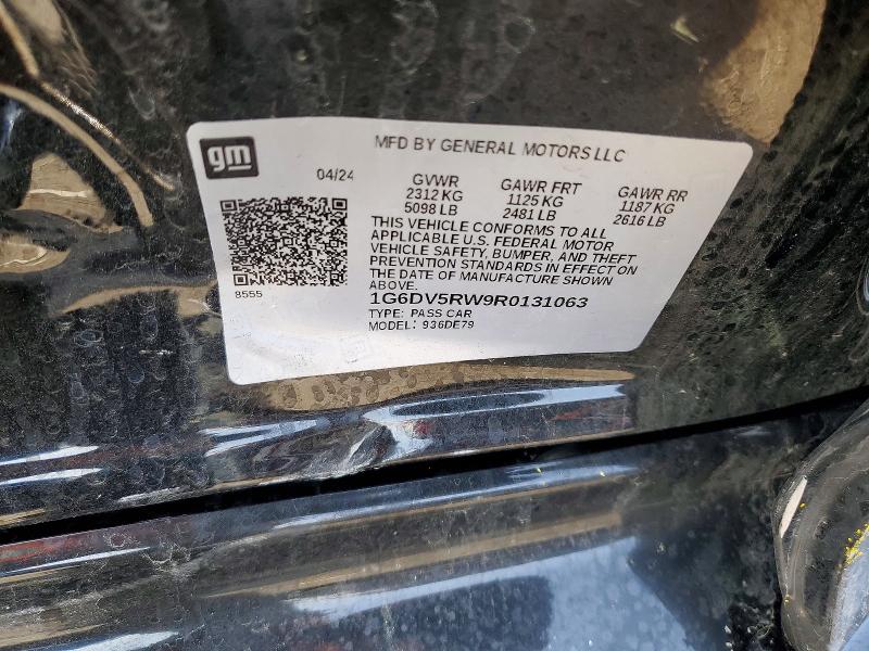 77176185 :رقم المزاد ، 1G6DV5RW9R0131063 vin ، 2024 Cadillac Ct5-v مزاد بيع