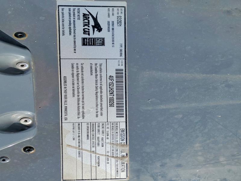 Продажа на аукционе авто 2022 Arctic Cat Wildcat, vin: 4UF1S2JH2NT100260, номер лота: 77203245
