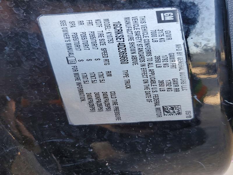 Aukcja sprzedaży 2013 Chevrolet Silverado, vin: 1GCRKSE74DZ369660, numer aukcji: 76378565