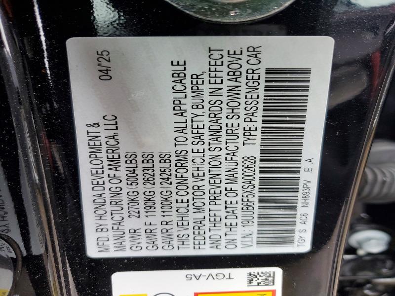 Продаж на аукціоні авто 2025 Acura Tlx, vin: 19UUB6F5XSA002628, номер лоту: 78548795