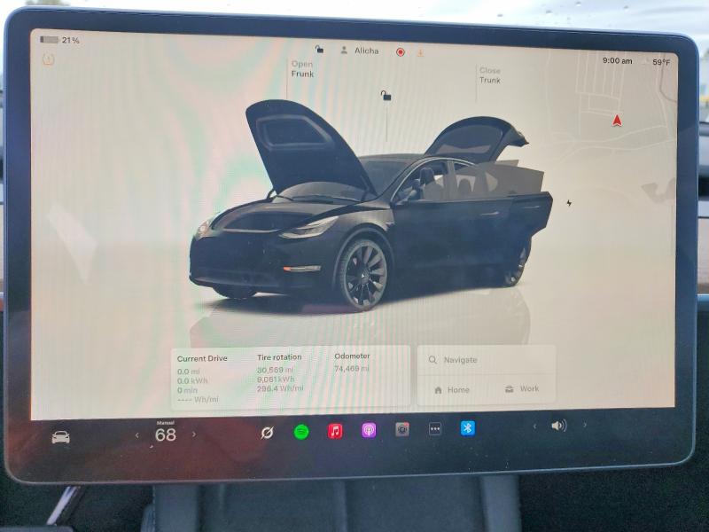 78514435 :رقم المزاد ، 7SAYGDEE5NF506414 vin ، 2022 Tesla Model Y مزاد بيع