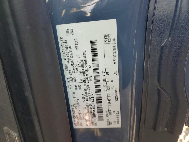 Продажа на аукционе авто 2020 Ford Transit, vin: 1FTBR3X88LKA72195, номер лота: 77561425