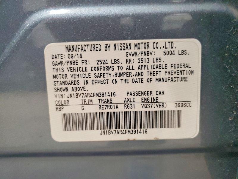 Продаж на аукціоні авто 2015 Infiniti Q50, vin: JN1BV7AR4FM391416, номер лоту: 79286095