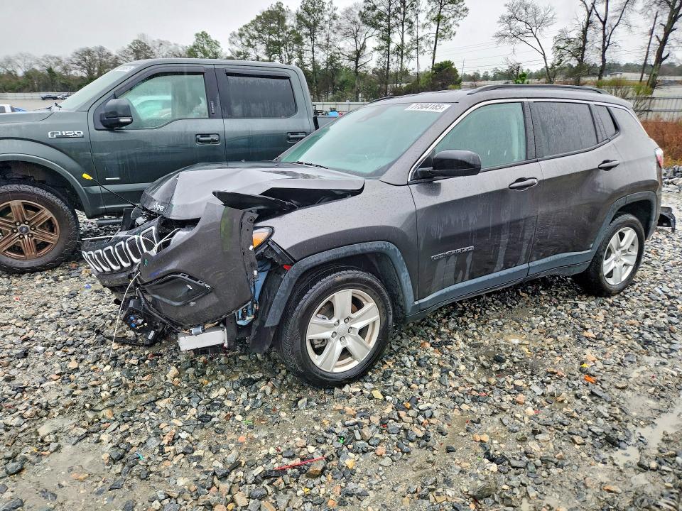2022 Jeep Compass მანქანა იყიდება აუქციონზე, vin: 3C4NJCBB0NT139199, აუქციონის ნომერი: 77504185